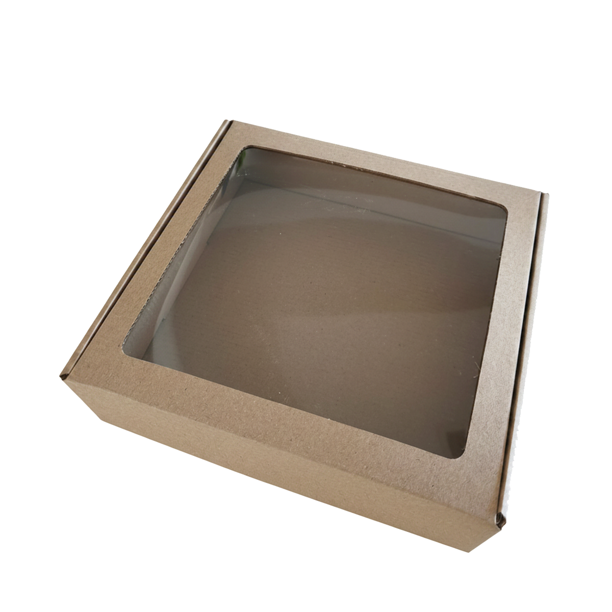 Poklon kutija s prozorom 195x205x50mm natron